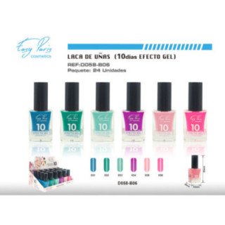 D058-B06 : LACA DE UÑAS ALTO BRILLO 10D 24/U 288/C