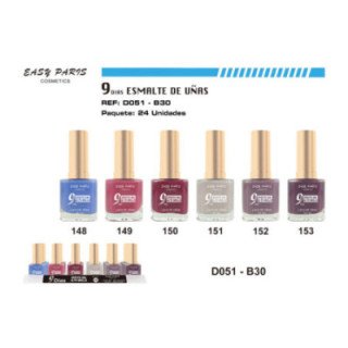 D051-B30 : LACA DE UÑAS 9 DIAS 24/U 288/U