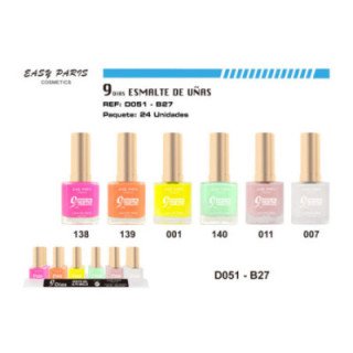 D051-B27 : LACA DE UÑAS 9 DIAS 24/U 288/U