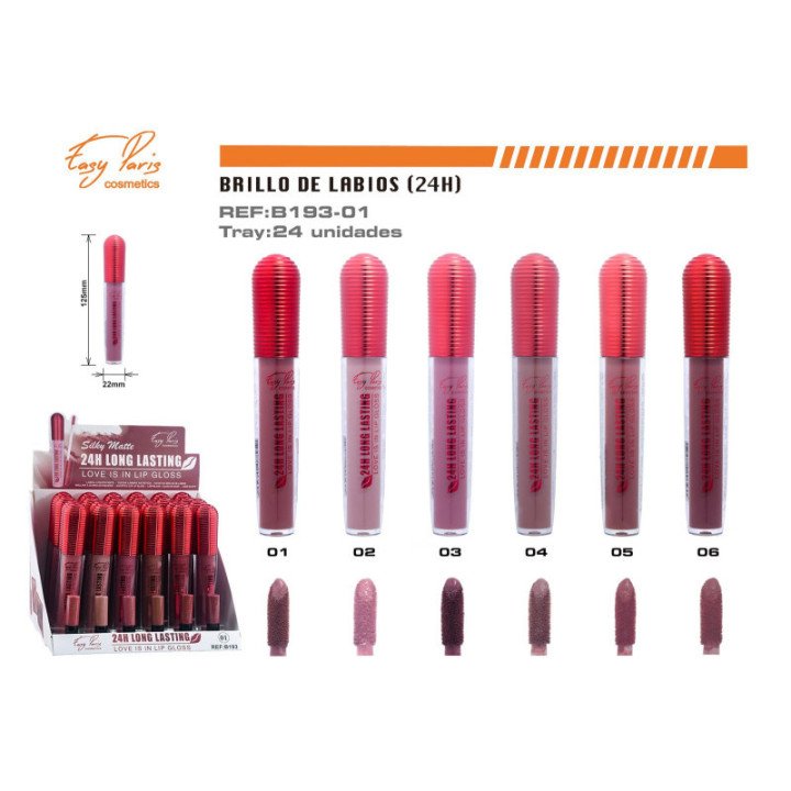 B193-01 : LABIAL LIQ 24H LONG LASTING 288/U