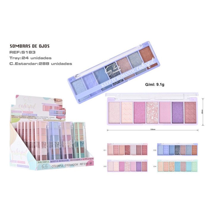 S183-01 : PALETA S.DE OJOS 24/U 288/C