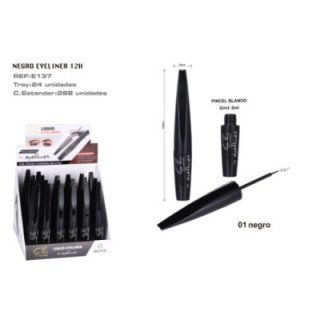 E137-01 : EYELINER 12H PINCEL BLANDO 24/U 288/U
