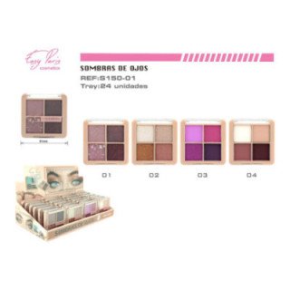 S150-01 : SOMBRA DE OJOS 4 COLORES 24/U 288/U