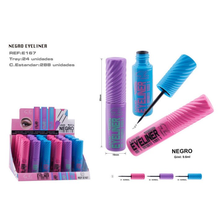 E167-01 : EYELINER LIQ.NEGRO 288/C