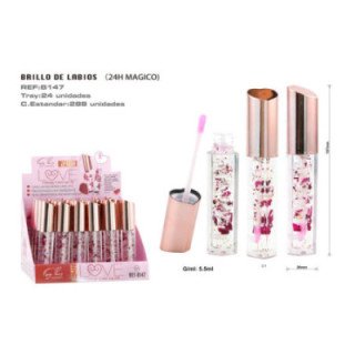 B147-01 : BRILLO LABIAL ROSA/ORO MAGIC COLOR 24/U 288/C