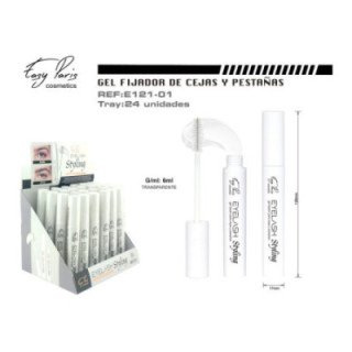 E121-01 : MASCARA GEL FIJADOR PESTAÑAS/CEJAS 24/U 288/C