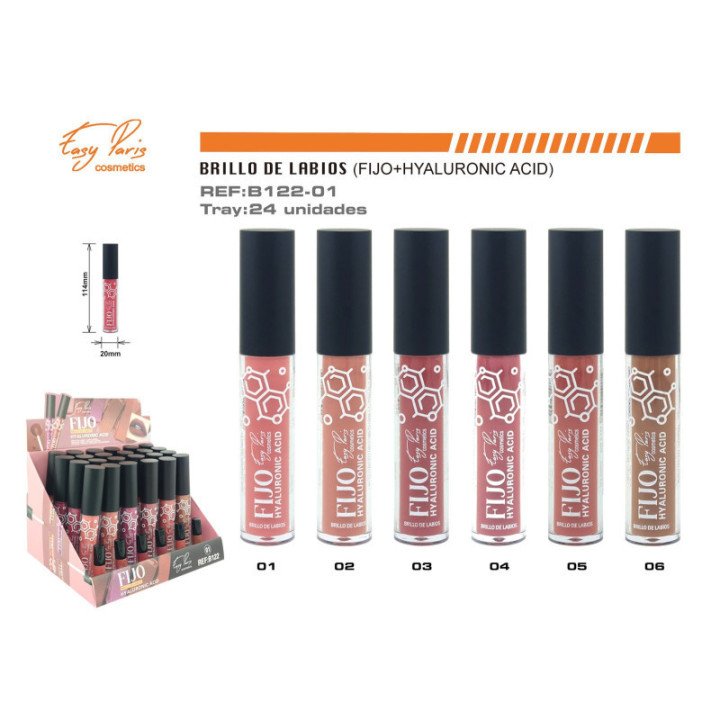 B122-01 : B. DE LABIOS FIJO C/ACID HIAYLURONIC 288/C