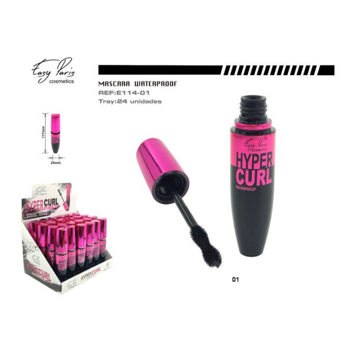 E114-01 : MASCARA NEG.HYPER CURL WATERPROOF 24/U 288/C