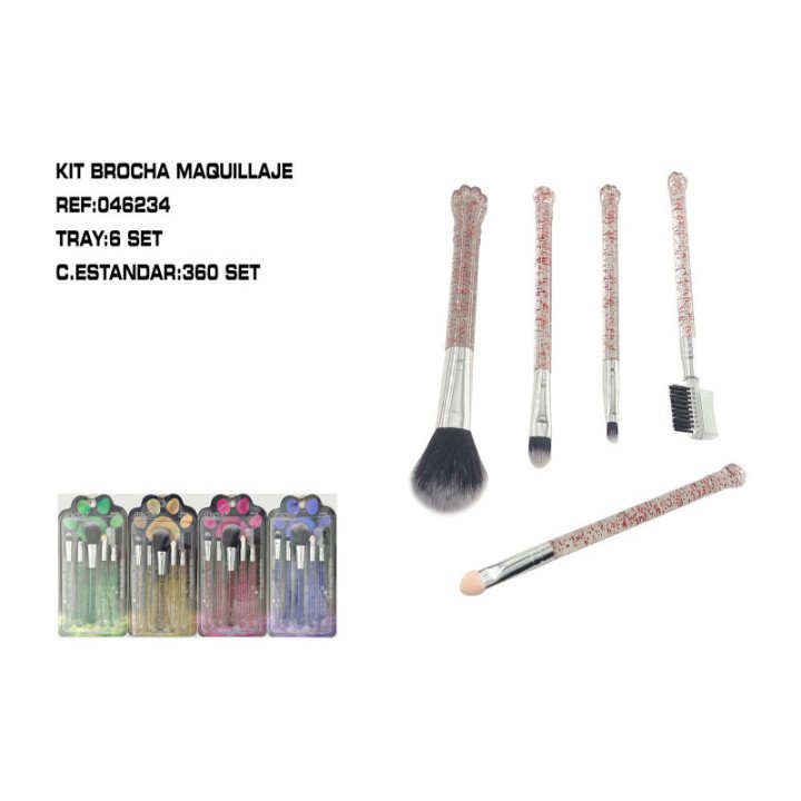 046234 : SET 5 PINCEL MAQ.6/U 360/C