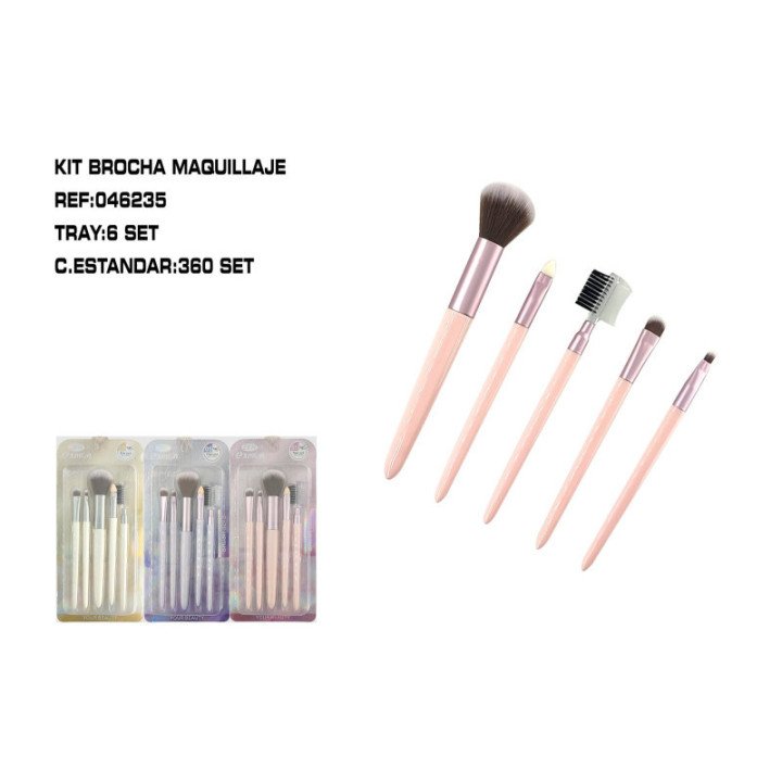 046235 : SET 5 PINCEL MAQ.6/U 360/C