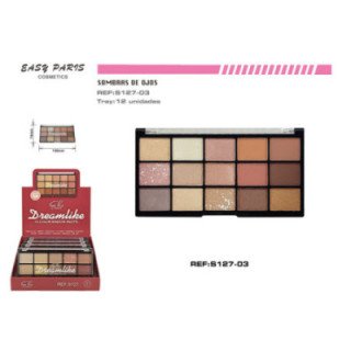 S127-03 : PALETA S.DE OJOS 15COLORS 12/U