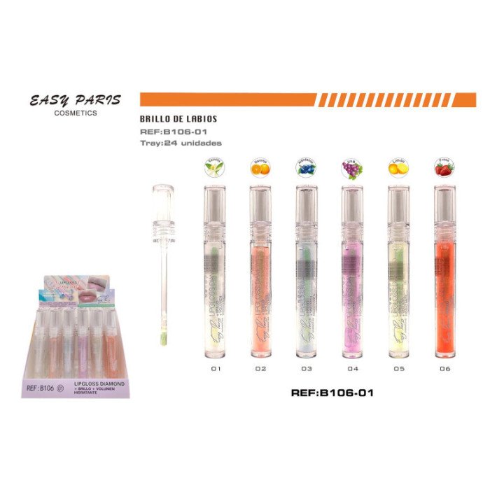 B106-01 : BRILLO LABIAL DIAMONT+HIDRA 24/U 288/C