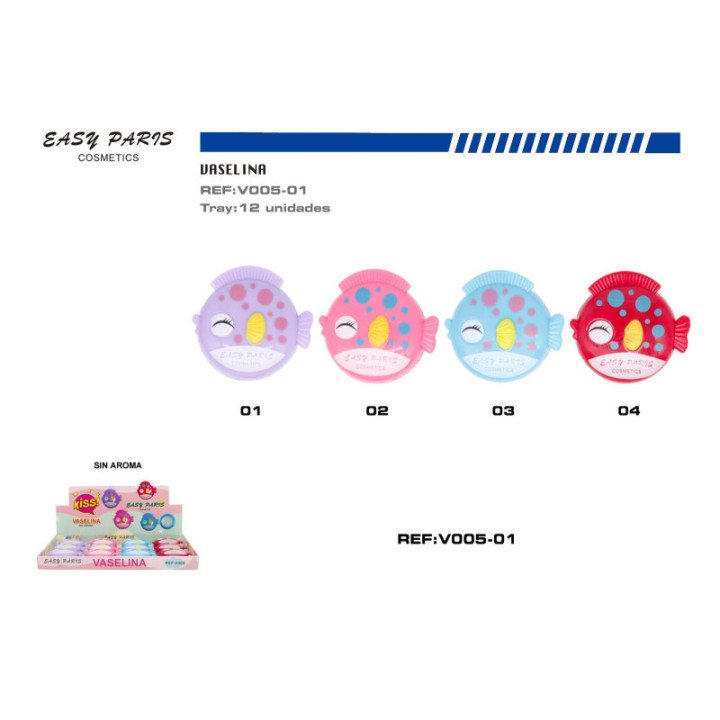 V005-01 : VASELINA PEZ S/AROMA 12/U 288/U