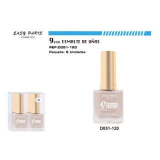 D051-120 : LACA DE UÑAS 9 DIAS GRIS 6/U 144/U