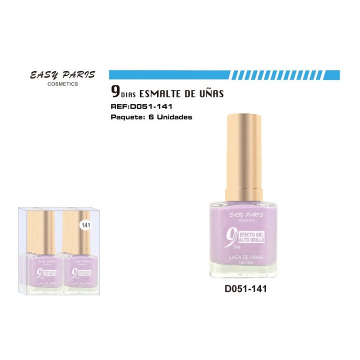 D051-141 : LACA DE UÑAS 9 DIAS 6/U 144/U