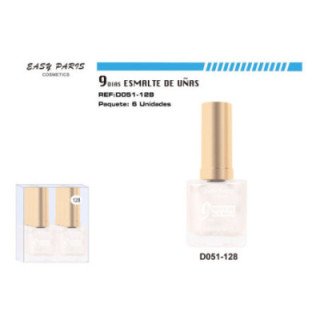 D051-128 : LACA DE UÑAS 9 DIAS BLANC PERLA 6/U 144/U