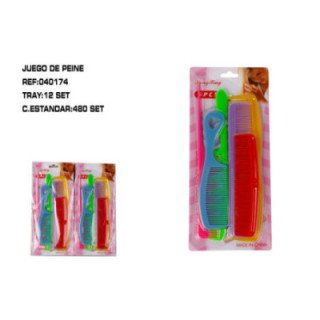 040174 : JUEGO DE PEINES 6P 12/U 480/C