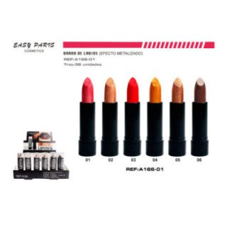 A166-01 : BARRA DE LABIOS METALIZADA 36/U 432/U