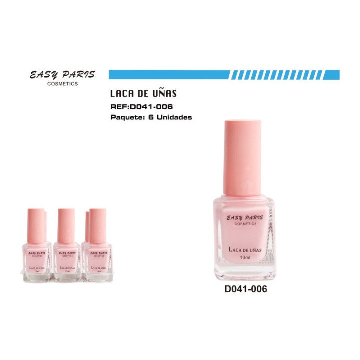 D041-006 : LACA DE UÑAS ROSA CLARA 144/U