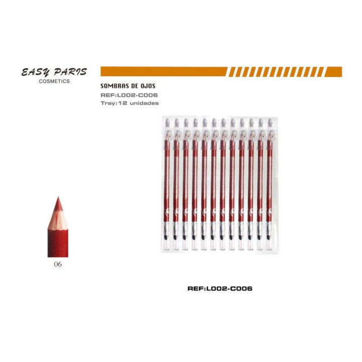 L002-C06 : LAPIZ CON SACAPUNTA+DIFUMINADOR 12/U 144