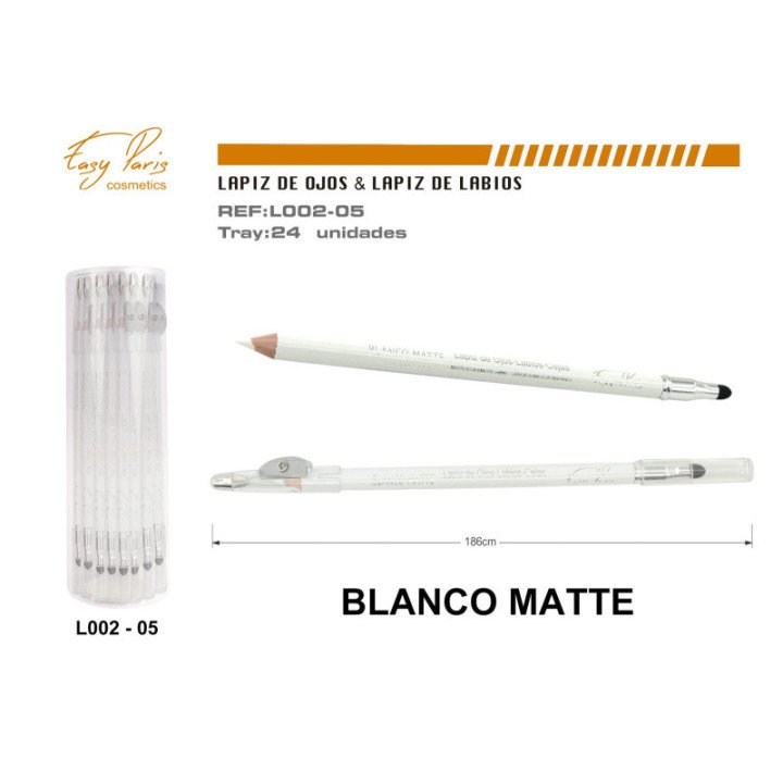 L002-05 : LAPIZ DE OJOS BLANCO MATE 288/U