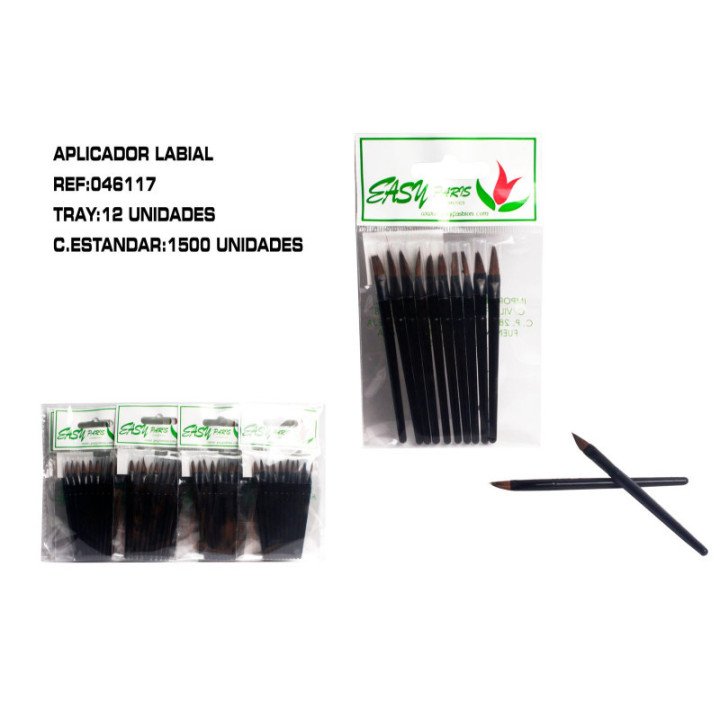 046117 : APLICADOR P.LABIOS DESECHABLE 12/U
