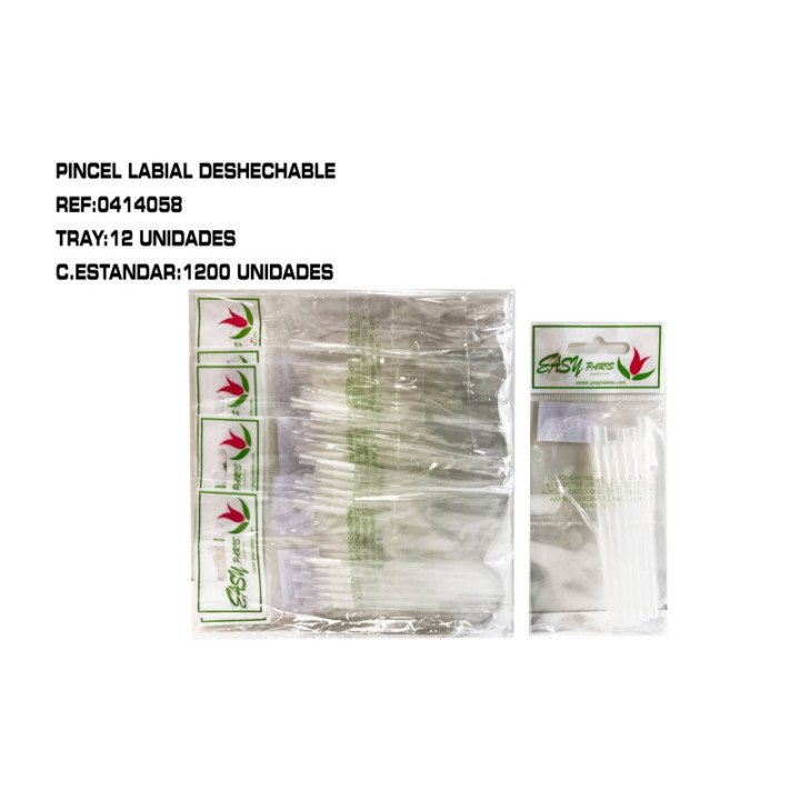 0414058 : 6 PINCEL DELINEADOR DESECHABLE 12/U 600/C