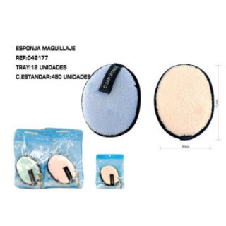 042177 : ESPONJA DESMAQUILLAJE 11*8.5CM 12/U 480/C