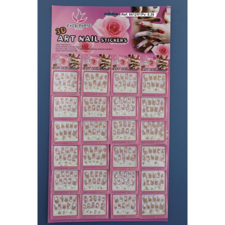 041261 : PEGATINAS DE UÑAS 24/U