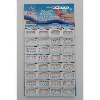 041294 : PEGATINAS DE UÑAS CON BRILLANTES 32/U