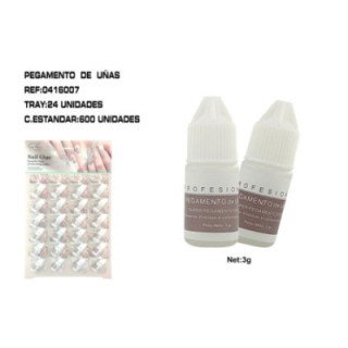 0416007 : PEGAMENTO DE UÑAS 24/U 600/U