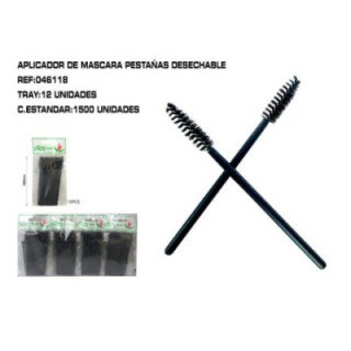 046118 : 10 APLICADOR MASCARA PESTAÑAS DESECHABLE 12/U 600/C