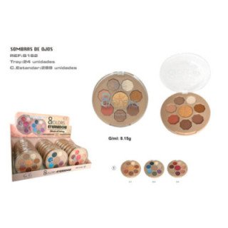 S162-01 : S.DE OJOS 8 COLORES 24/U 288/U