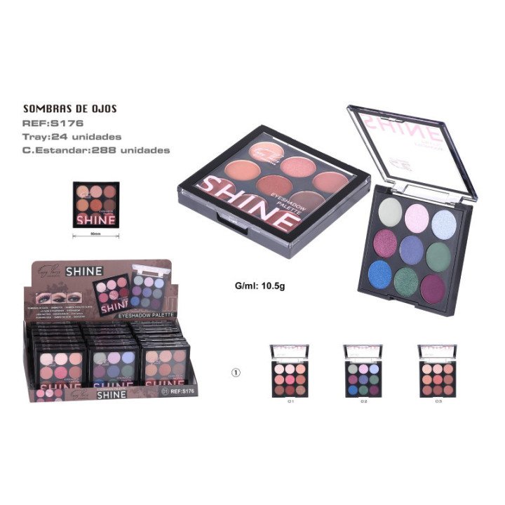 S176-01 : PALETA SOMBRAS 192/C 24U
