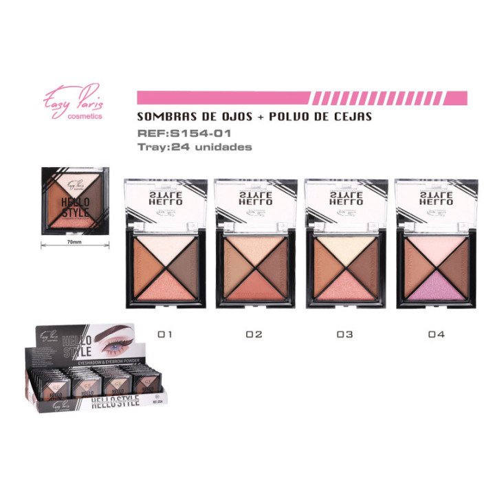 S154-01 : S.DE OJOS+POLVO DE CEJAS 24/U 288/C