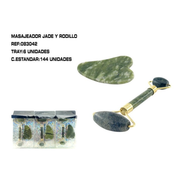083042 : SET 2 PIEDRAS MASAJE FACIAL 6/U 144/C
