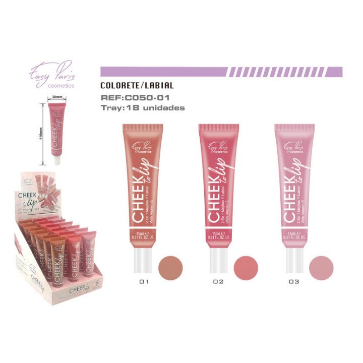 C050-01 : CREMA MEJILLA Y LABIOS C/VITA-E 18/U 216/C