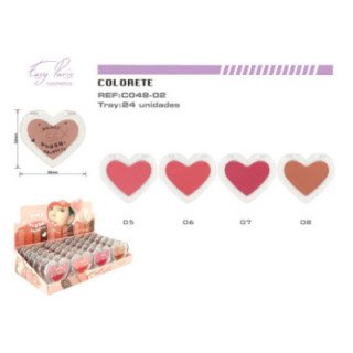 C048-02 : COLORETE HEART BLUSH 24/U 288/C