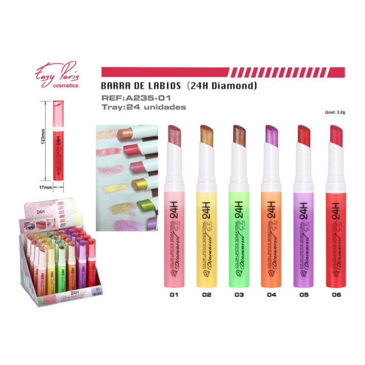 A235-01 : B.DE LABIOS EFECTO DIAMONDS 24/U 288/C
