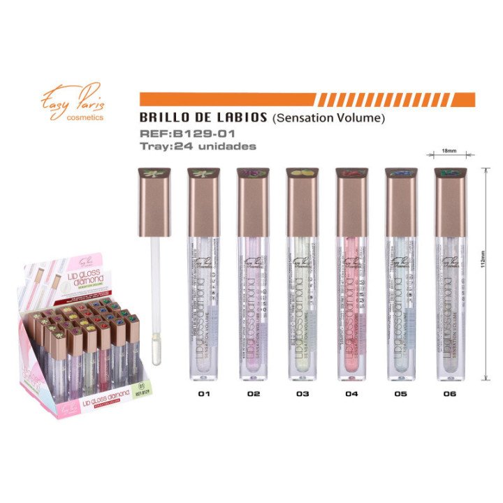 B129-01 : B.DE LABIAL HIDRATANTE EFECTO VOLUMEN 24/U  288/C