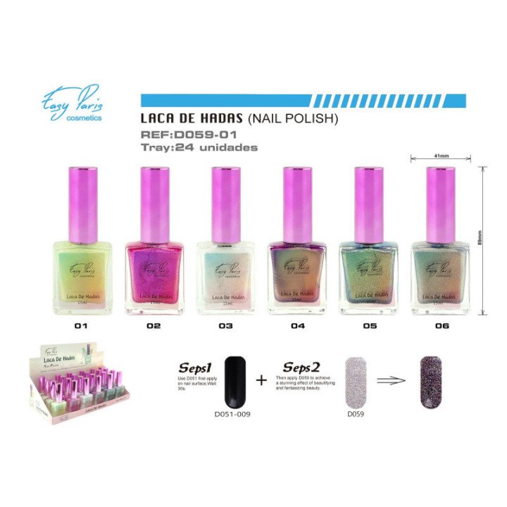 D059-B01 : LACA DE UÑAS GAMA HADAS 24/U 192/C