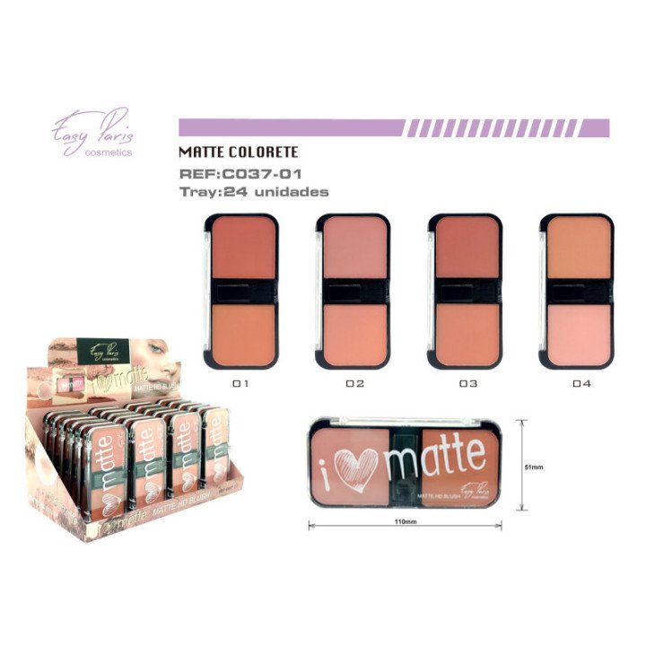 C037-01 : COLORETE DOBLE 24/U 288/C