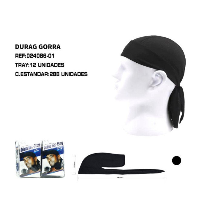 024086-01 : DURAGS PARA HOMBRES Y MUJERES NEGRO 288/C