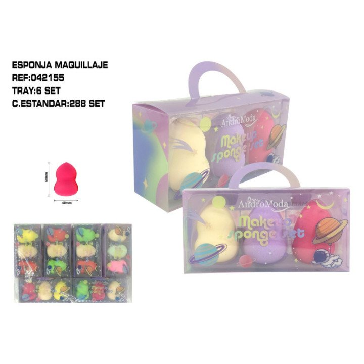 042155 : PACK 3 ESPONJAS DE MAQ.6/P