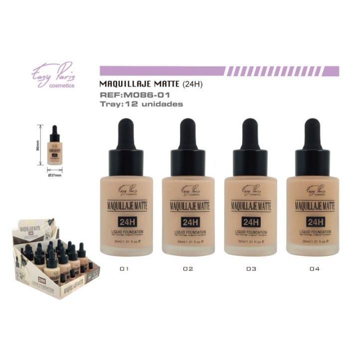M086-01 : MAQ.FLUIDO MATTE 24H 12/U 144/U
