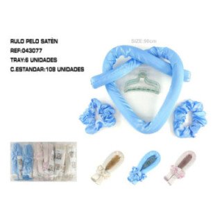 043077 : KIT RIZADOR DE PELO+2 GOMAS+1 PINZA 6/U 108/C