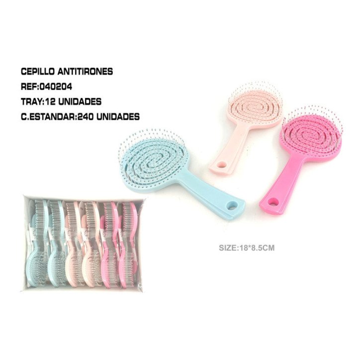 040204 : CEPILLO ANTIENREDOS 18*8.5CM 12/U 240/C