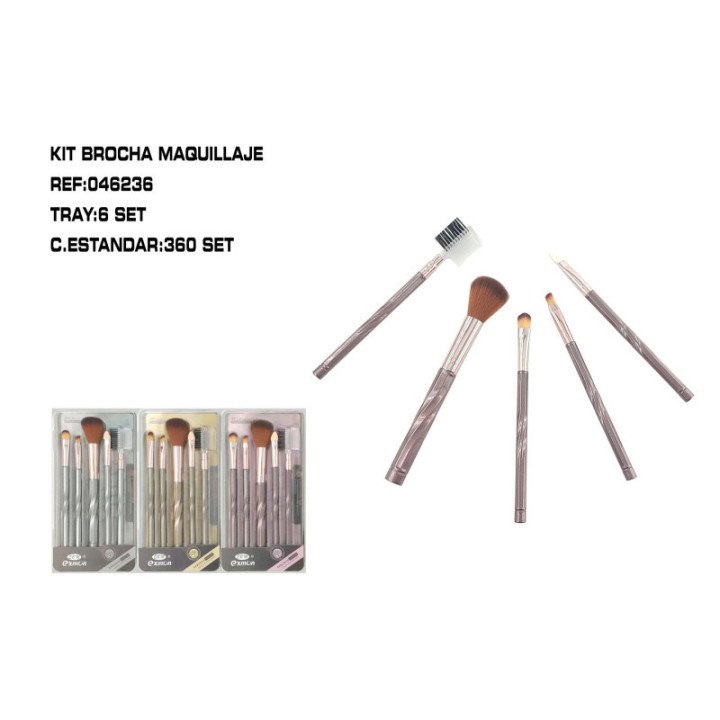046236 : SET 5 PINCEL MAQ.6/U 360/C