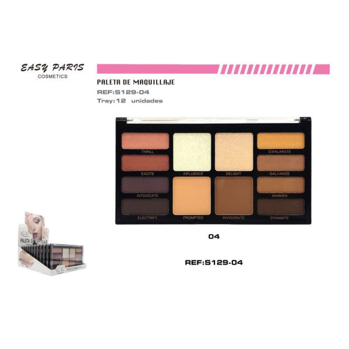 S129-04 : KIT MAQ.SOMBRA+COLORETE+ILUMINADOR+COMPAC 12/U 144/C