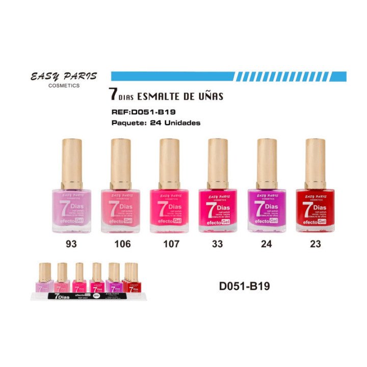D051-B19 : LACA DE UÑAS 9 DIAS 288/U